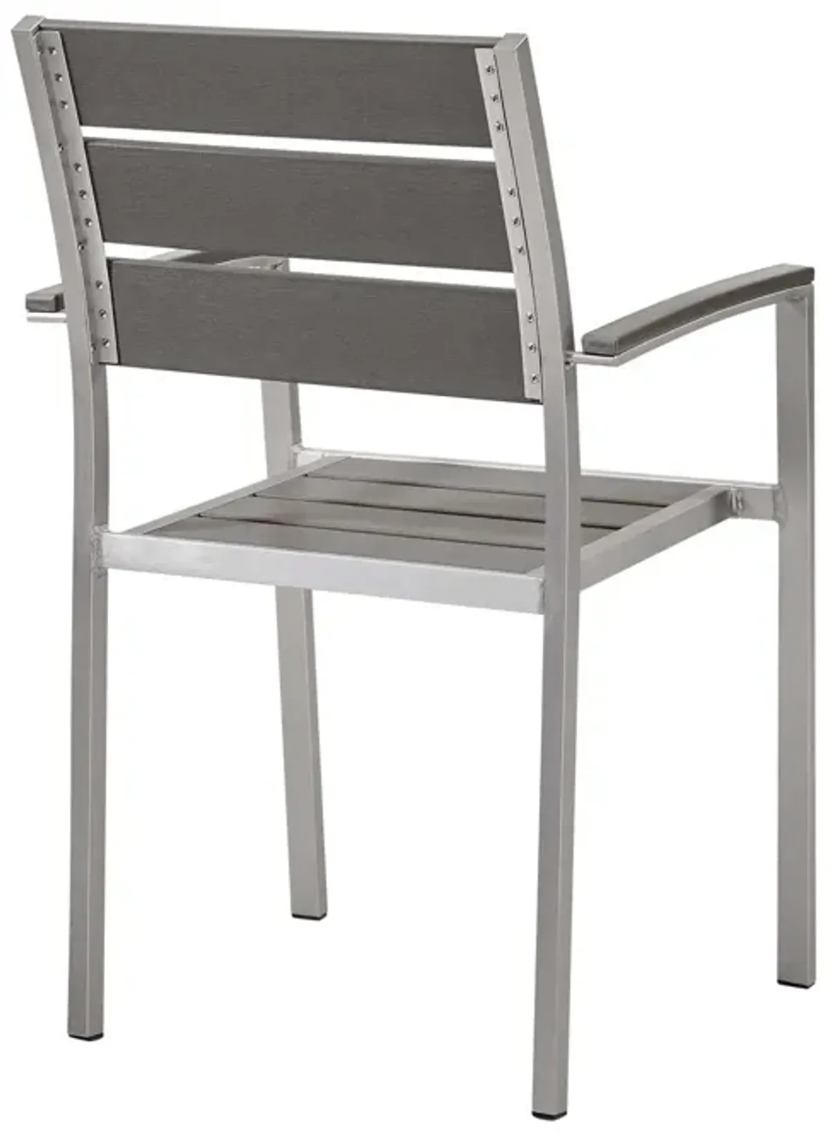 Shore Outdoor Patio Aluminum Dining Armchair Set of 2