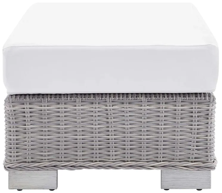 Conway Sunbrella® Outdoor Patio Wicker Rattan Ottoman