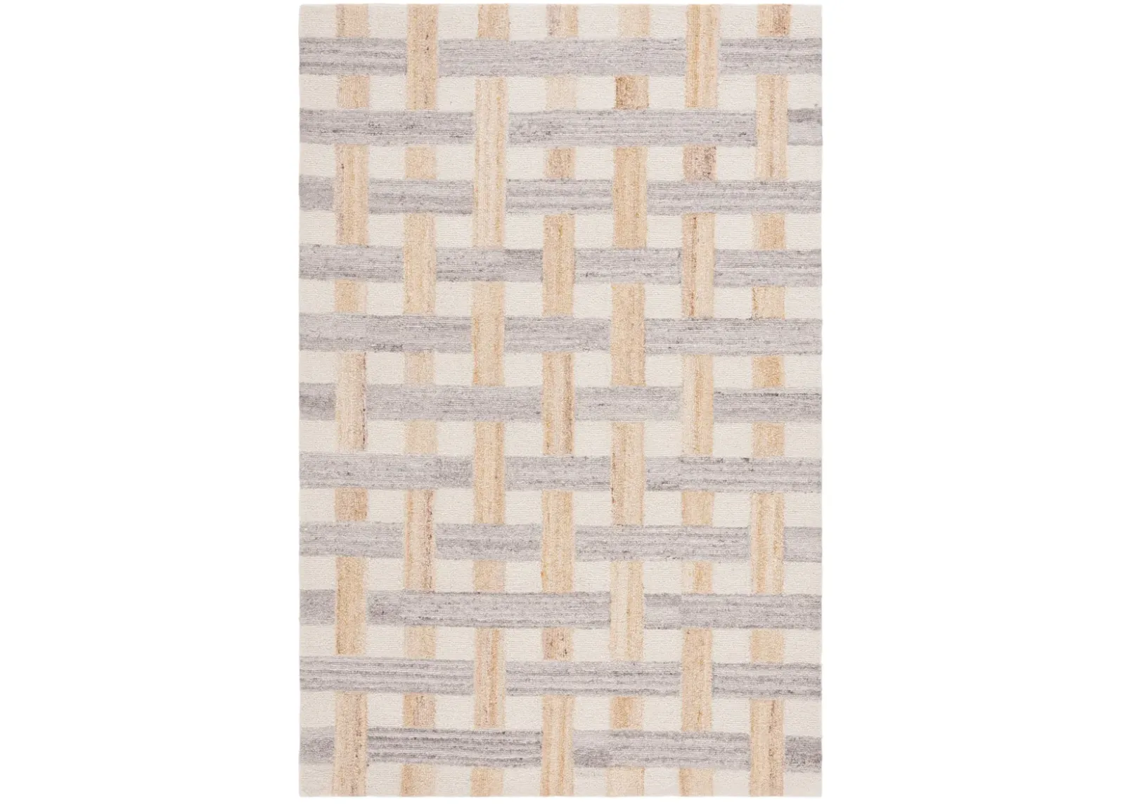 GENRE 301 CHECKERED GREY  6' x 9' Medium Rectangle Rug