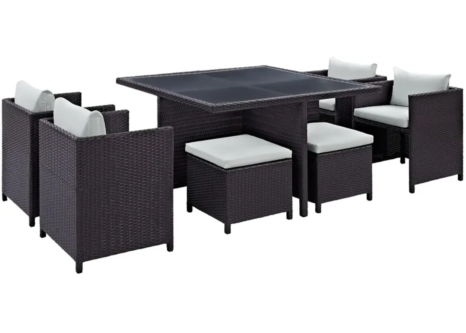 Inverse 9-Piece Outdoor Dining Set