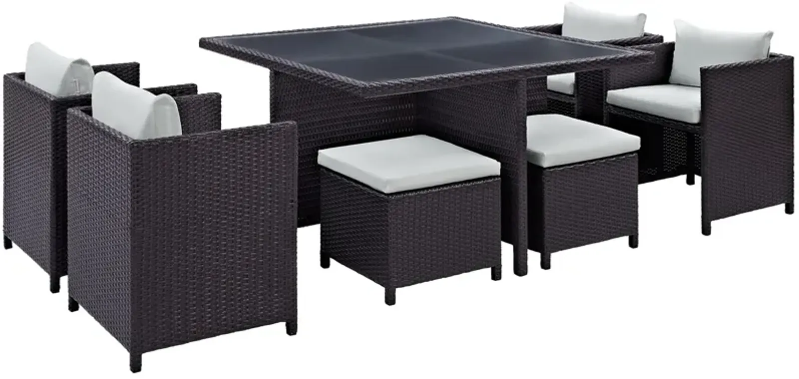 Inverse 9-Piece Outdoor Dining Set