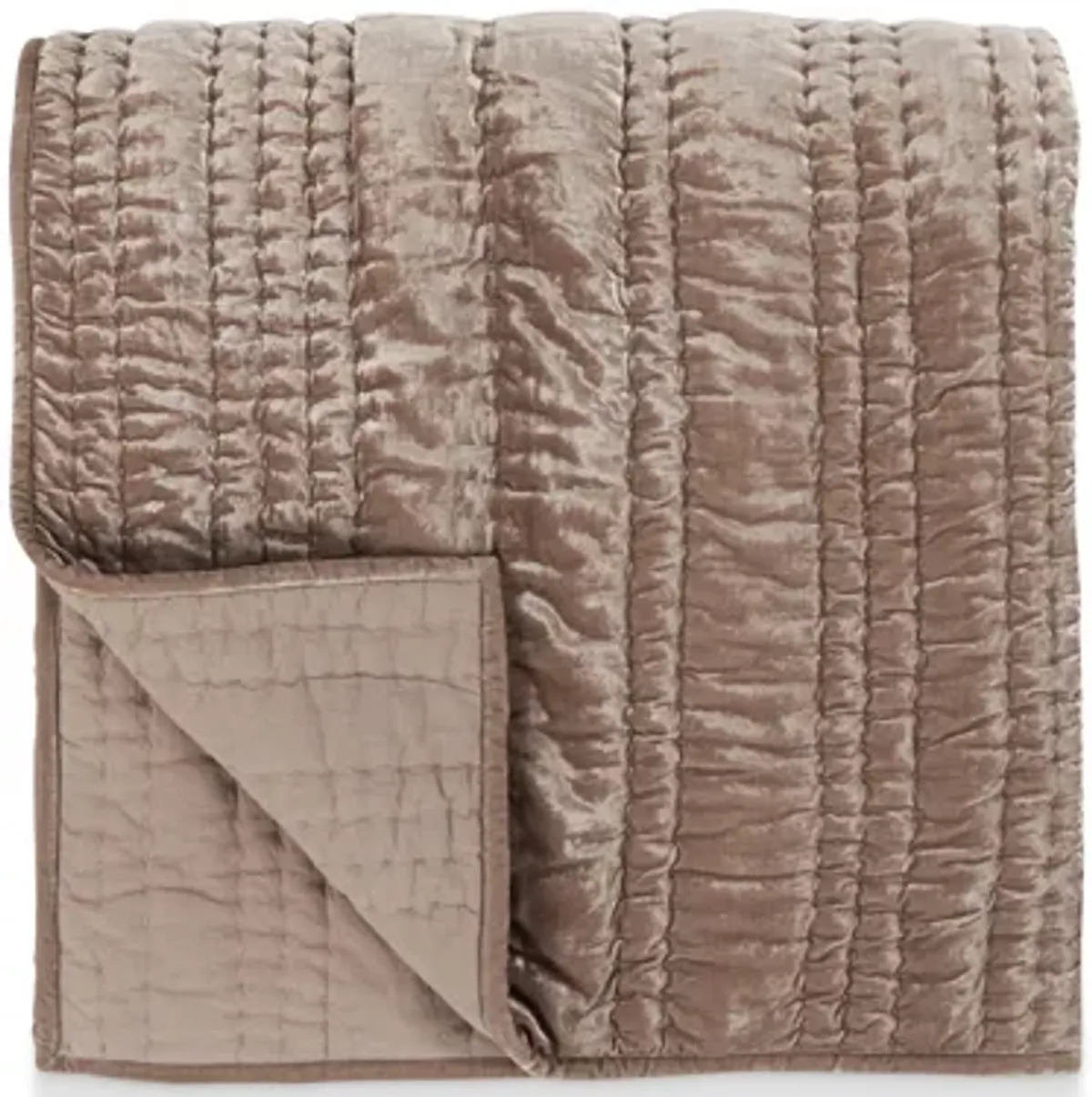 Maya Velvet Desert Taupe Quilt