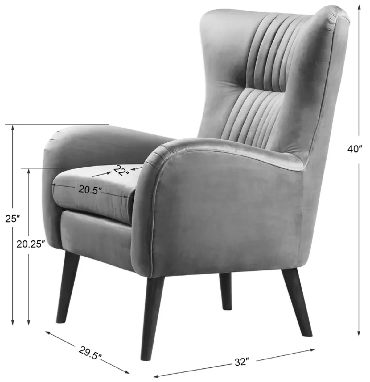 Dax Mid-Century Accent Chair