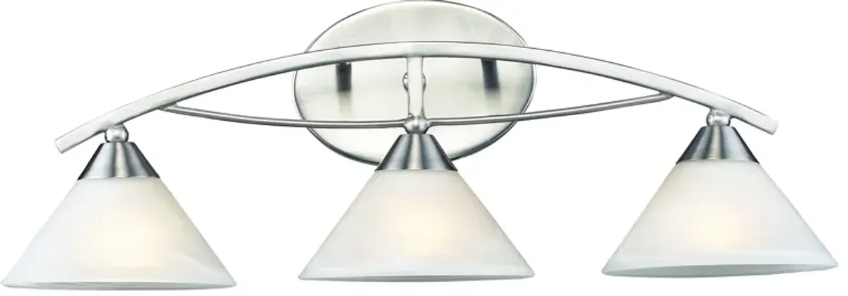 Elysburg 25" Wide 3-Light Vanity Light - Satin Nickel