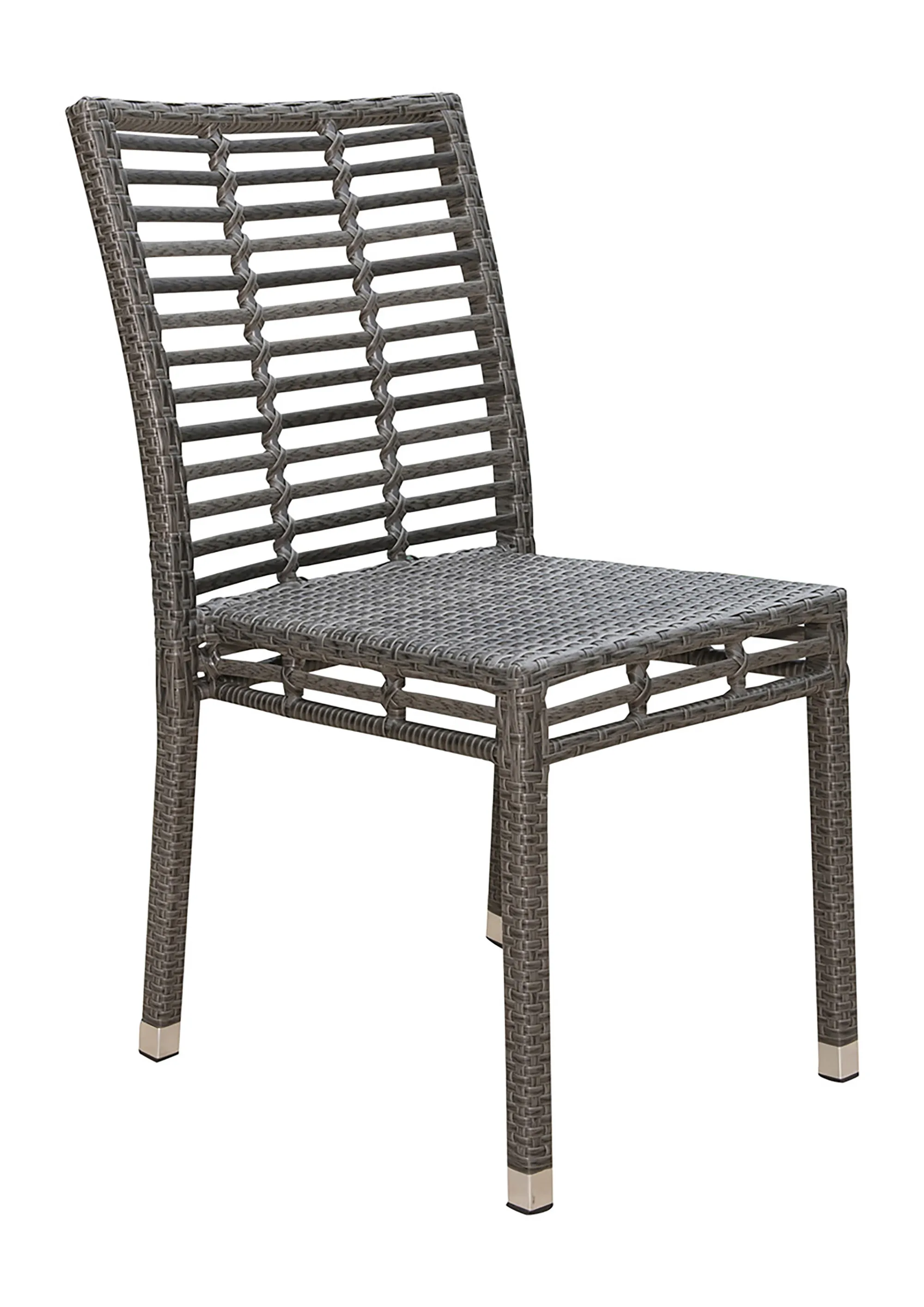 Panama Jack Graphite Stackable Side Chair