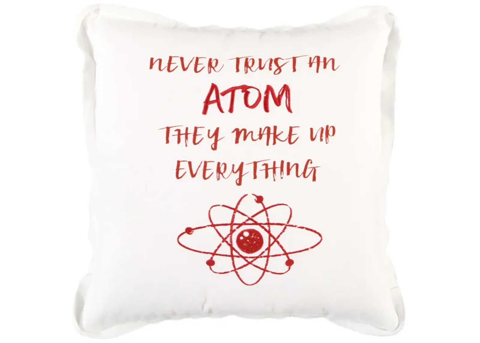 Back Talk Sentiment Red Pillow