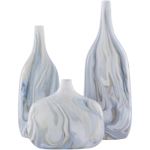 Marble 18"H x 5"W x 7"D, 15"H x 5"W x 6"D, 8"H x 5"W x 9"D Decorative Accent