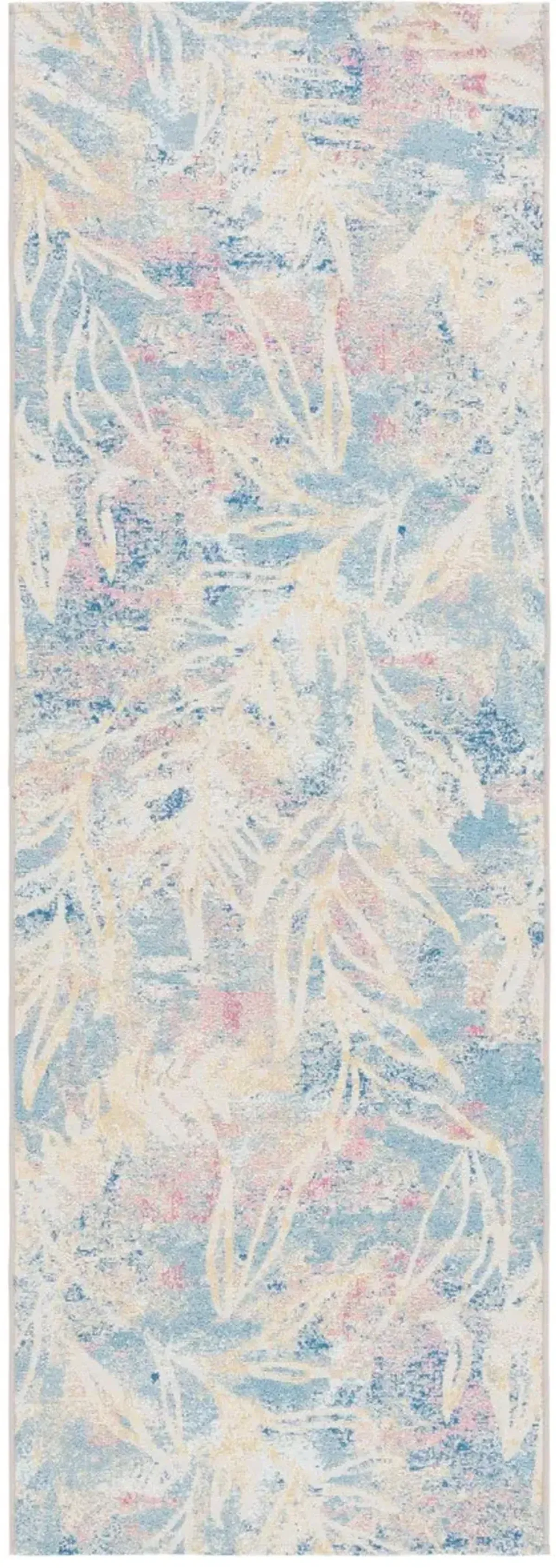 BARBADOS 512 Blue 2'-8' X 8' Runner Rug