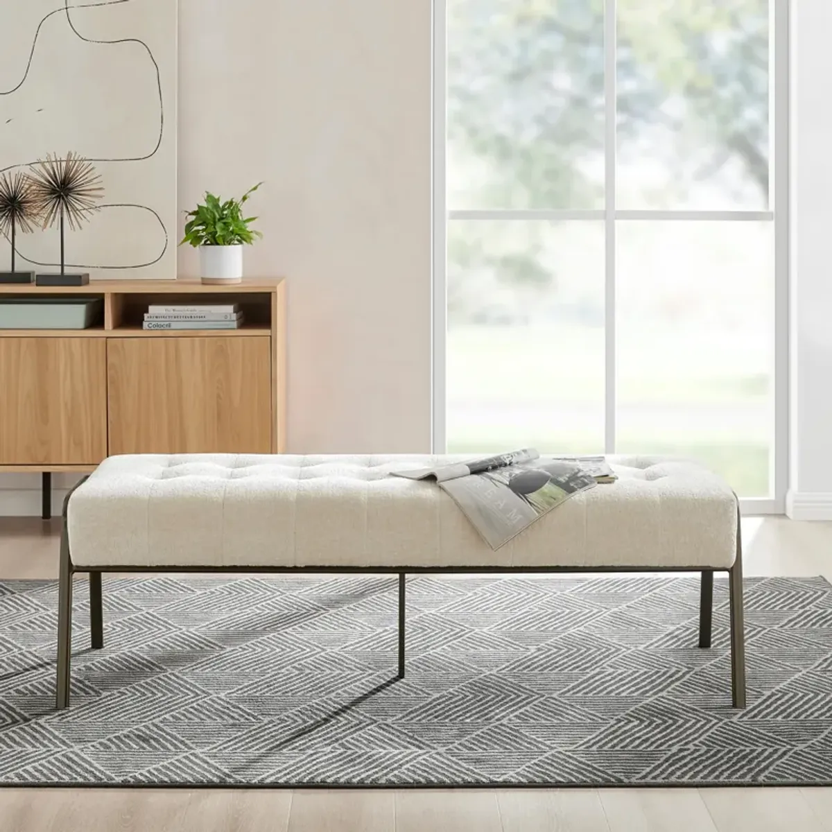 Venturi Tufted Bench