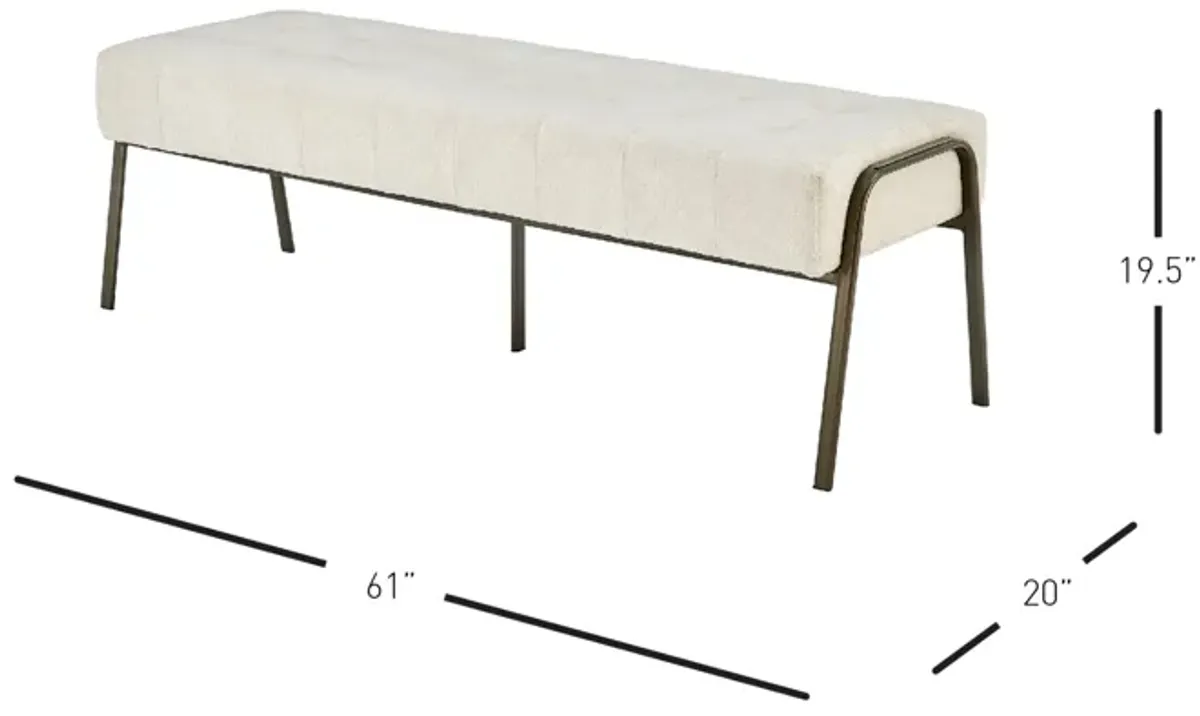 Venturi Tufted Bench