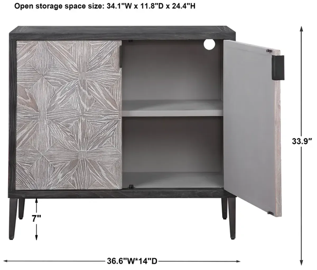 Laurentia 2 Door Accent Cabinet