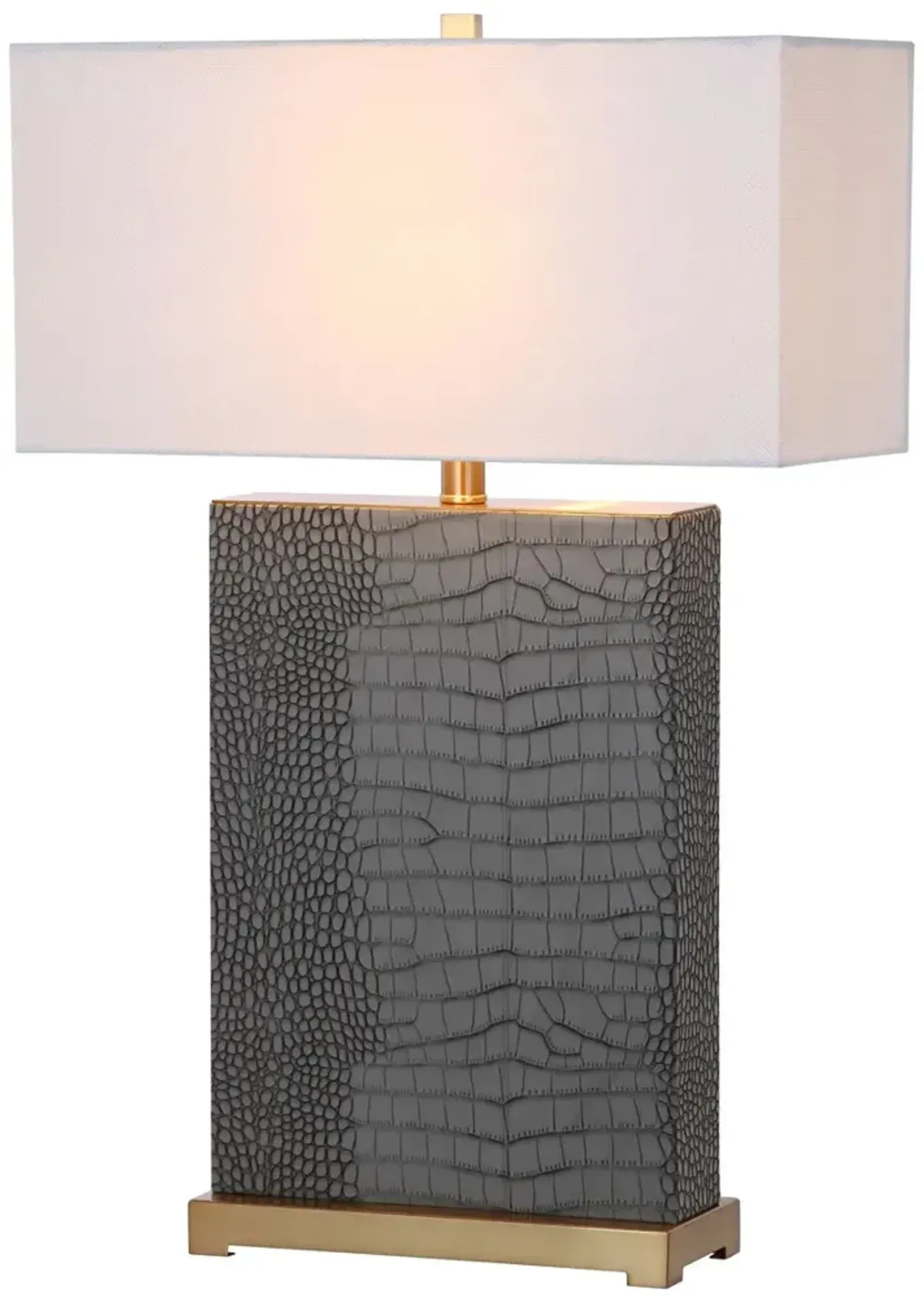 Joyce Faux Alligator Table Lamps - Set of 2