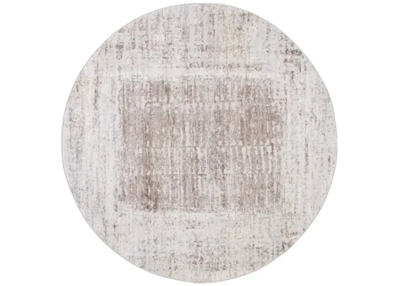 PALMA 344 Brown 6'-7' X 6'-7' Round Round Rug