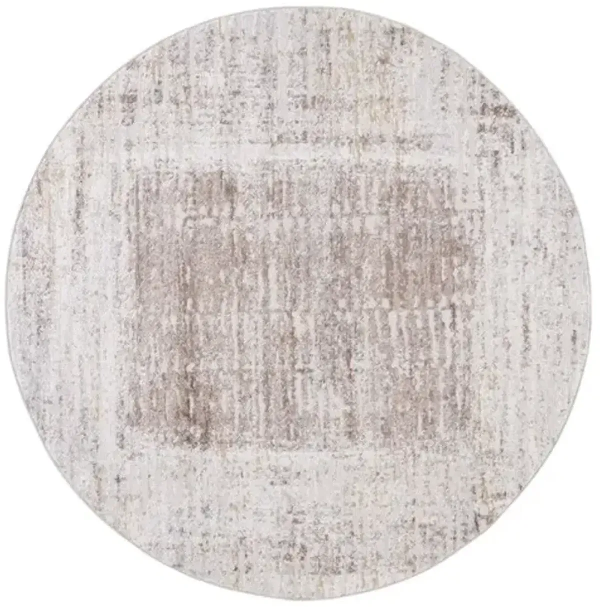 PALMA 344 Brown 6'-7' X 6'-7' Round Round Rug