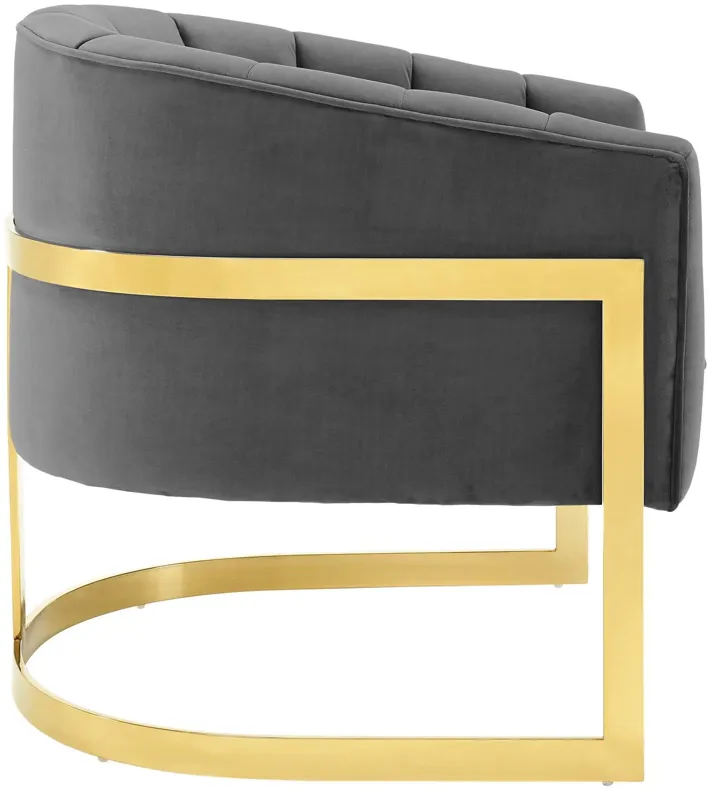 Esteem Tufted Performance Velvet Armchair