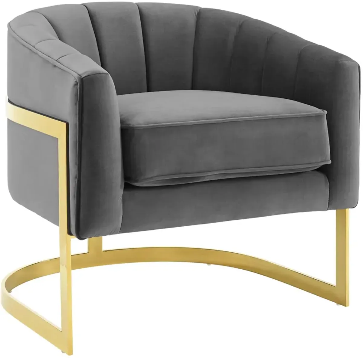 Esteem Tufted Performance Velvet Armchair