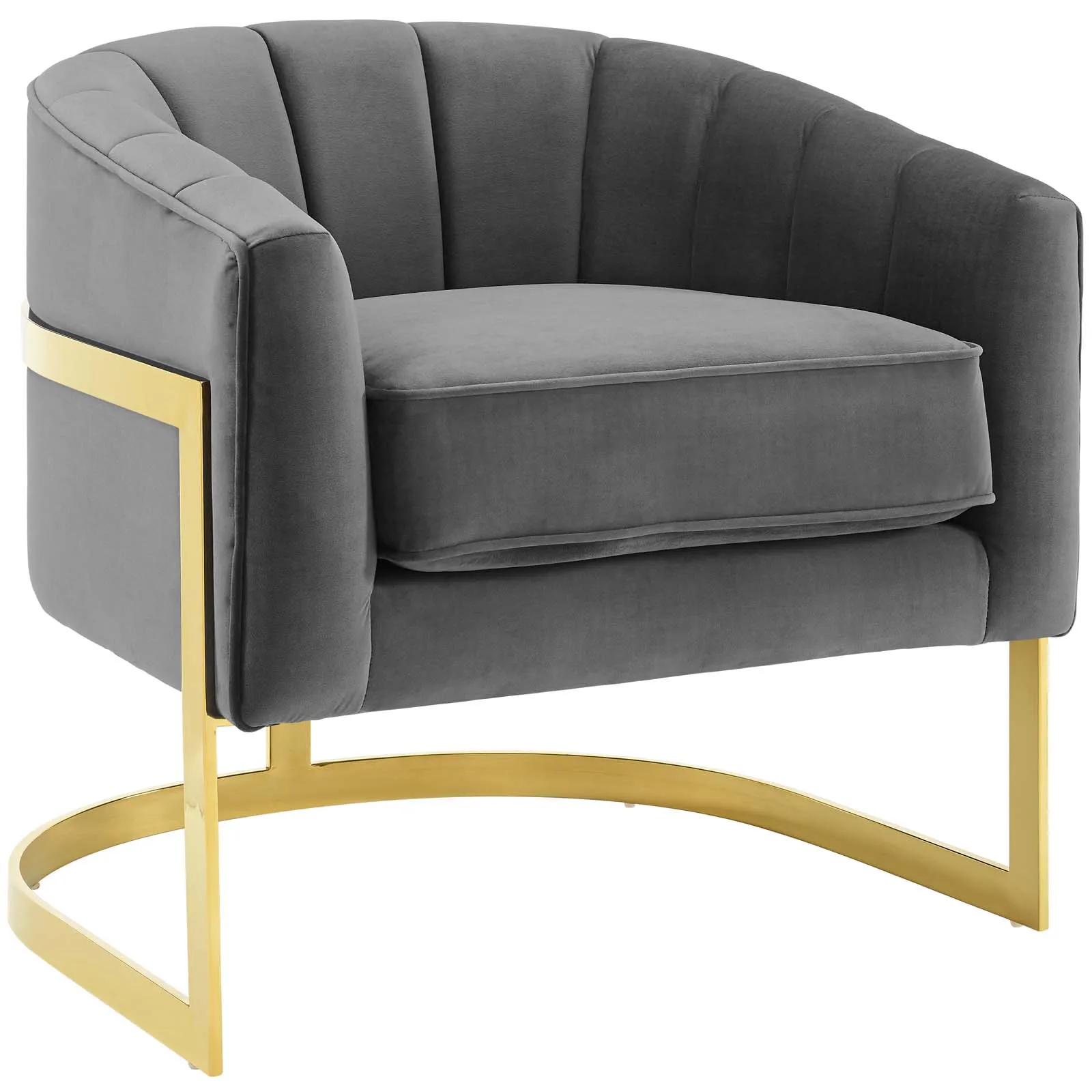 Esteem Tufted Performance Velvet Armchair