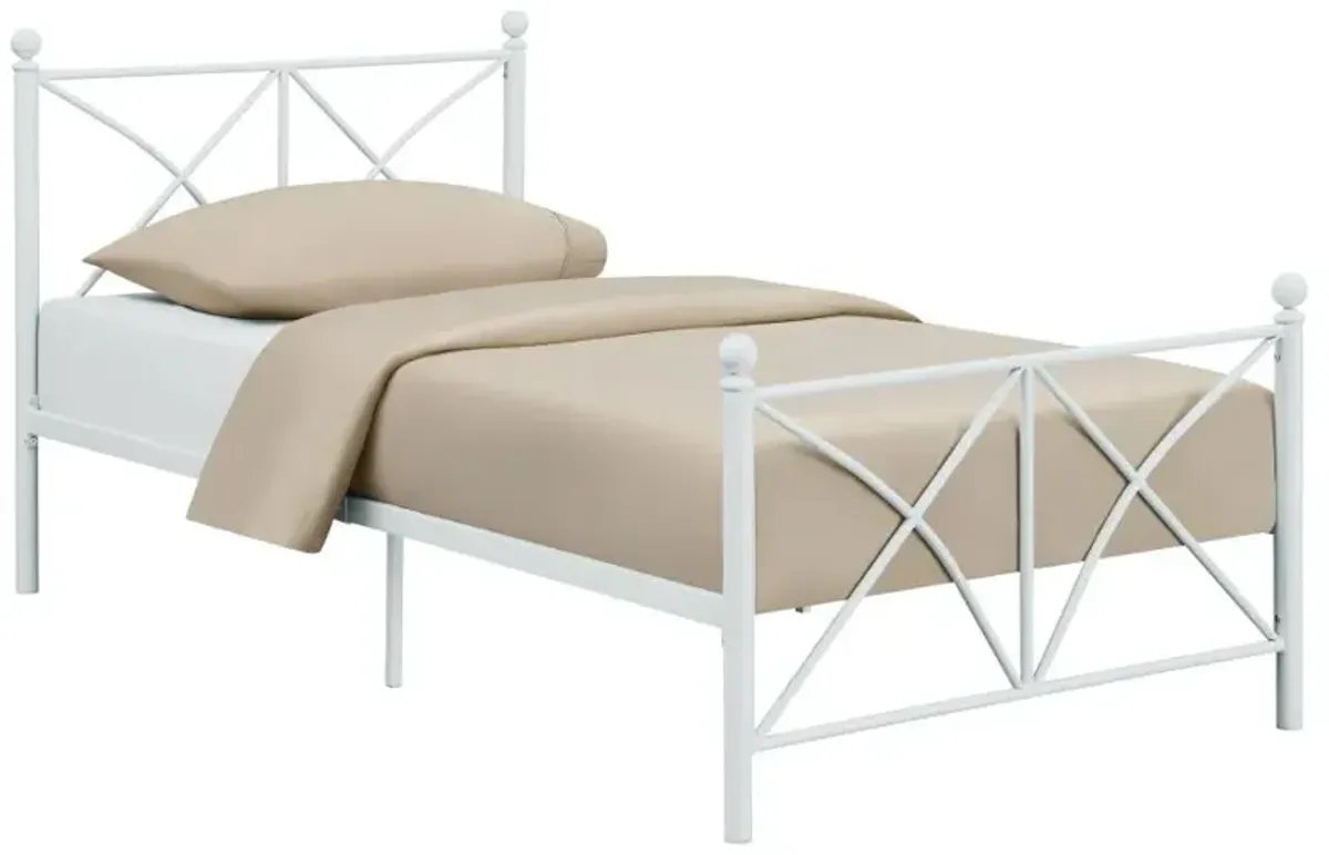 Hart Full Platform Bed White