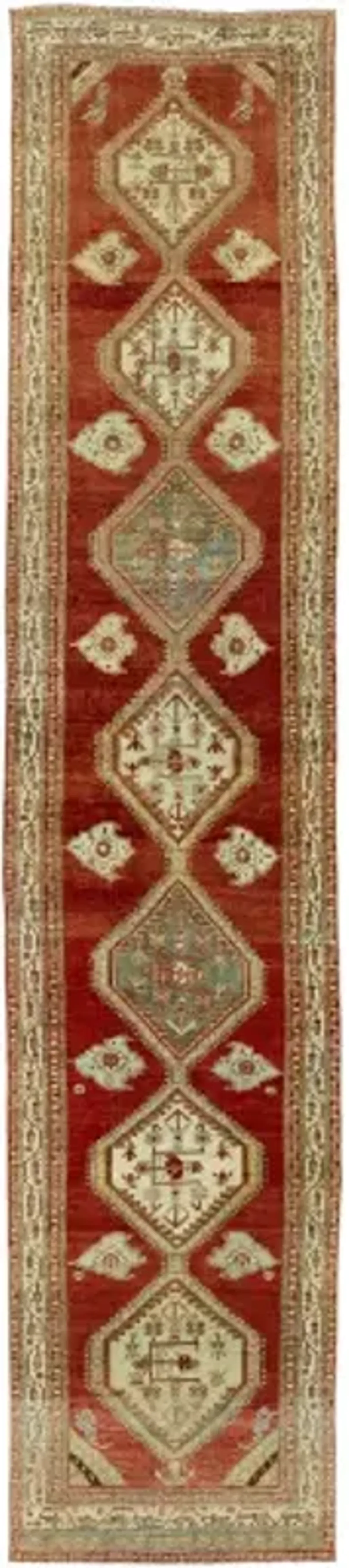 Antique One of a Kind AOOAK-1656 3'6" x 16'5" Handmade Rug