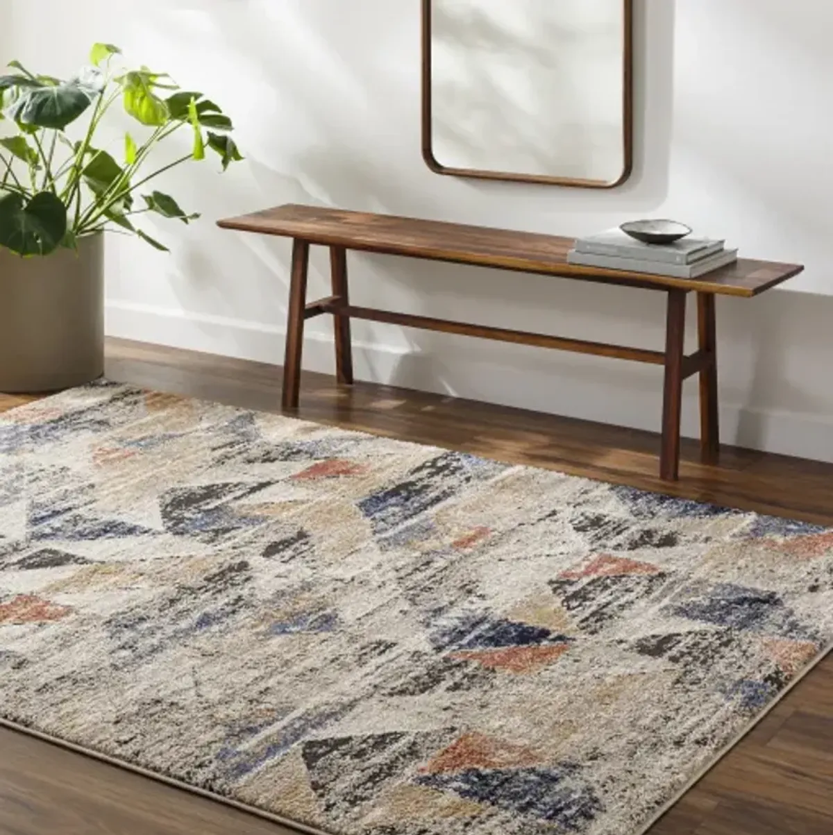 Liebe LBE-2307 5'3" x 7' Machine Woven Rug