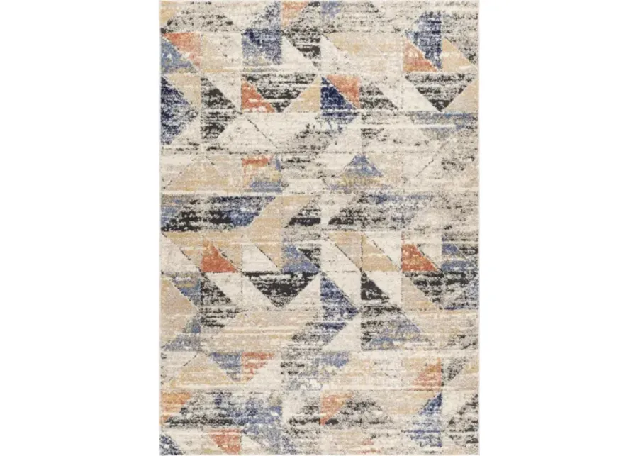 Liebe LBE-2307 5'3" x 7' Machine Woven Rug