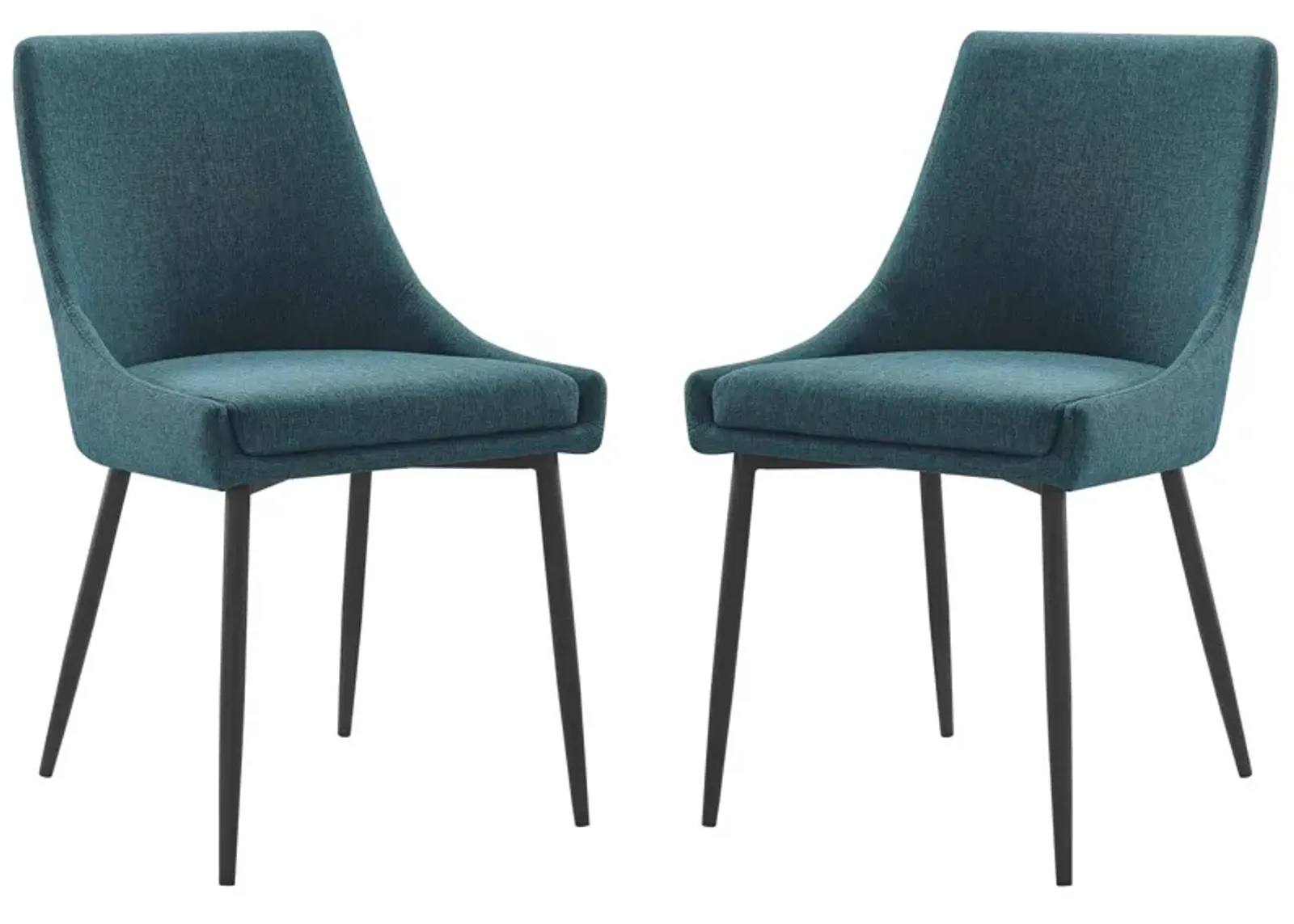 Viscount Upholstered Fabric Dining Chairs - Set of 2