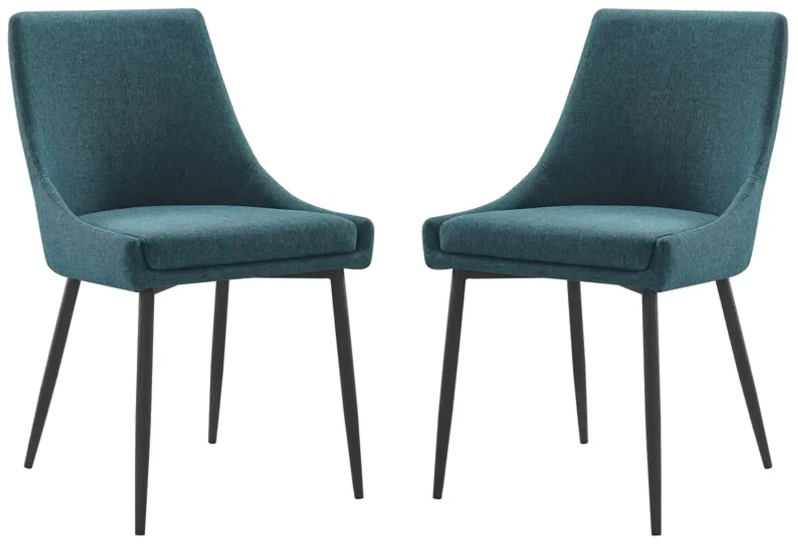 Viscount Upholstered Fabric Dining Chairs - Set of 2