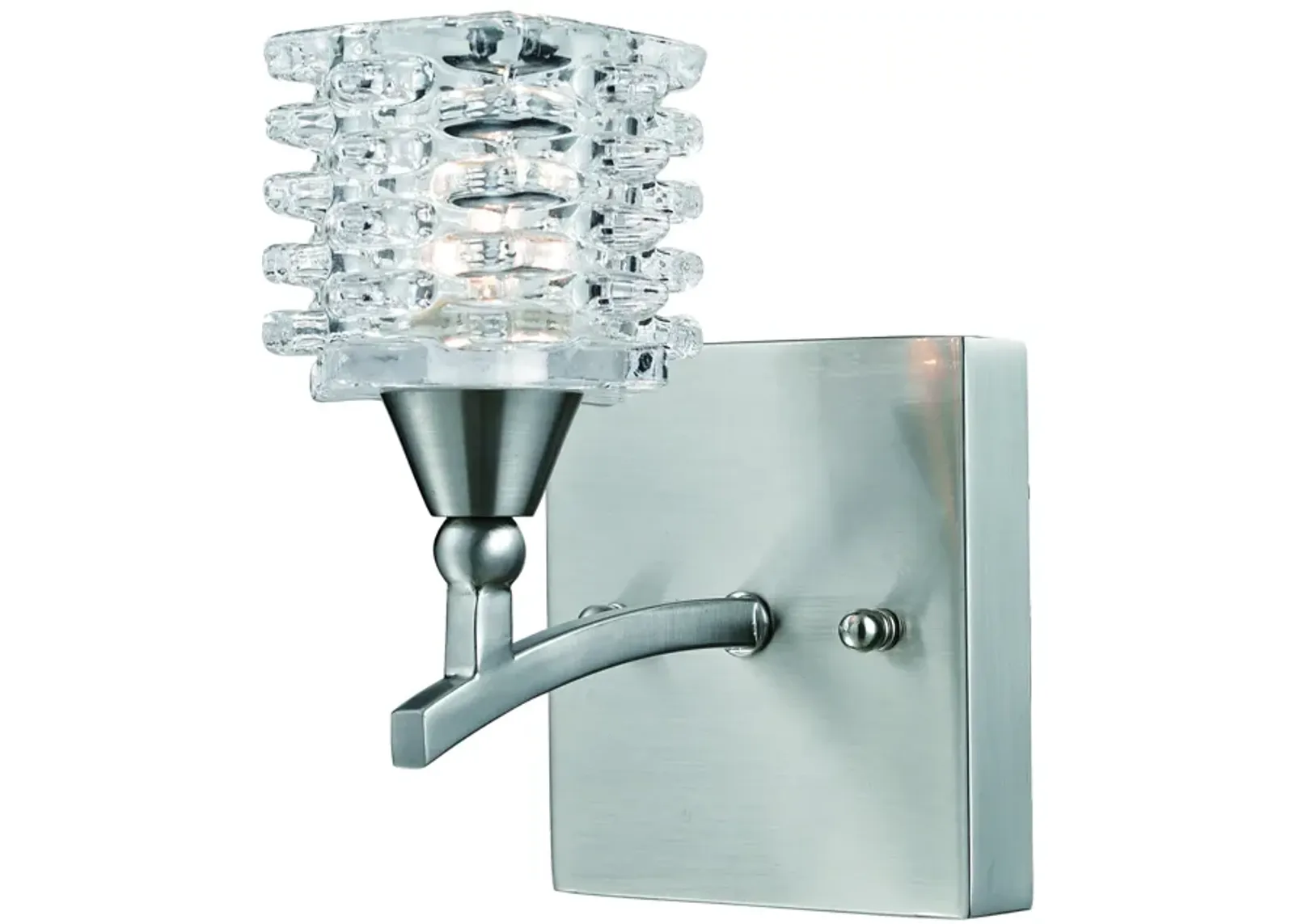 Matrix 4" Wide 1-Light Vanity Light - Satin Nickel