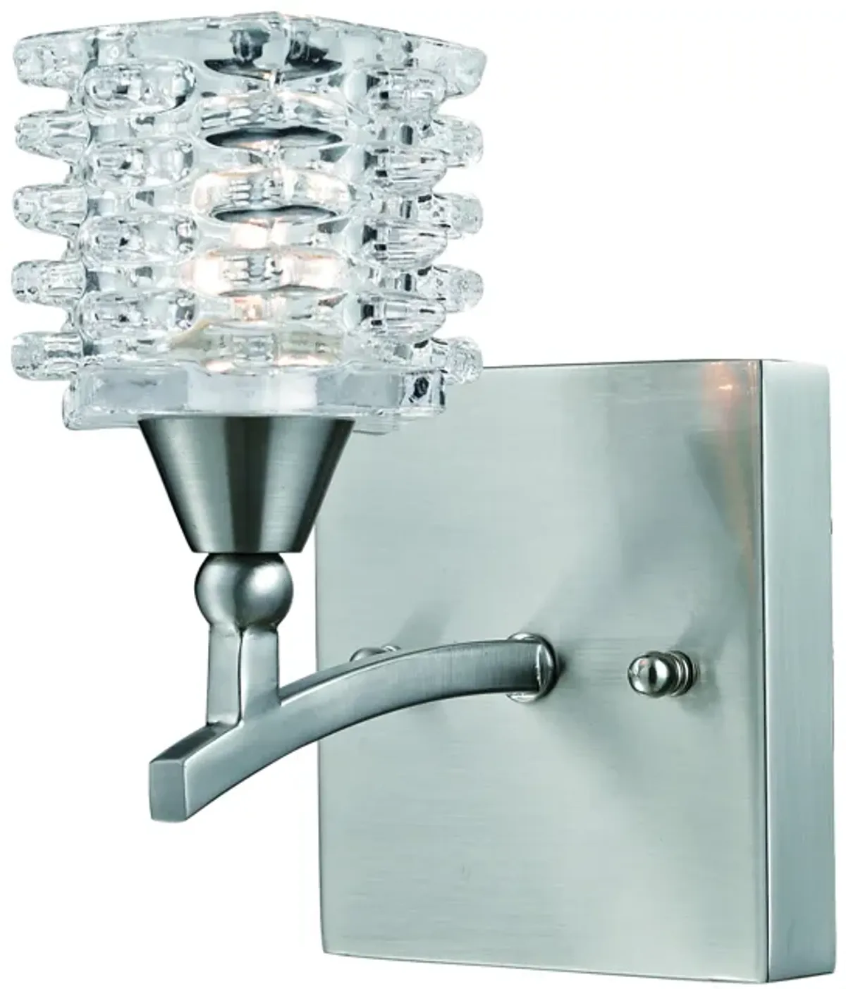 Matrix 4" Wide 1-Light Vanity Light - Satin Nickel