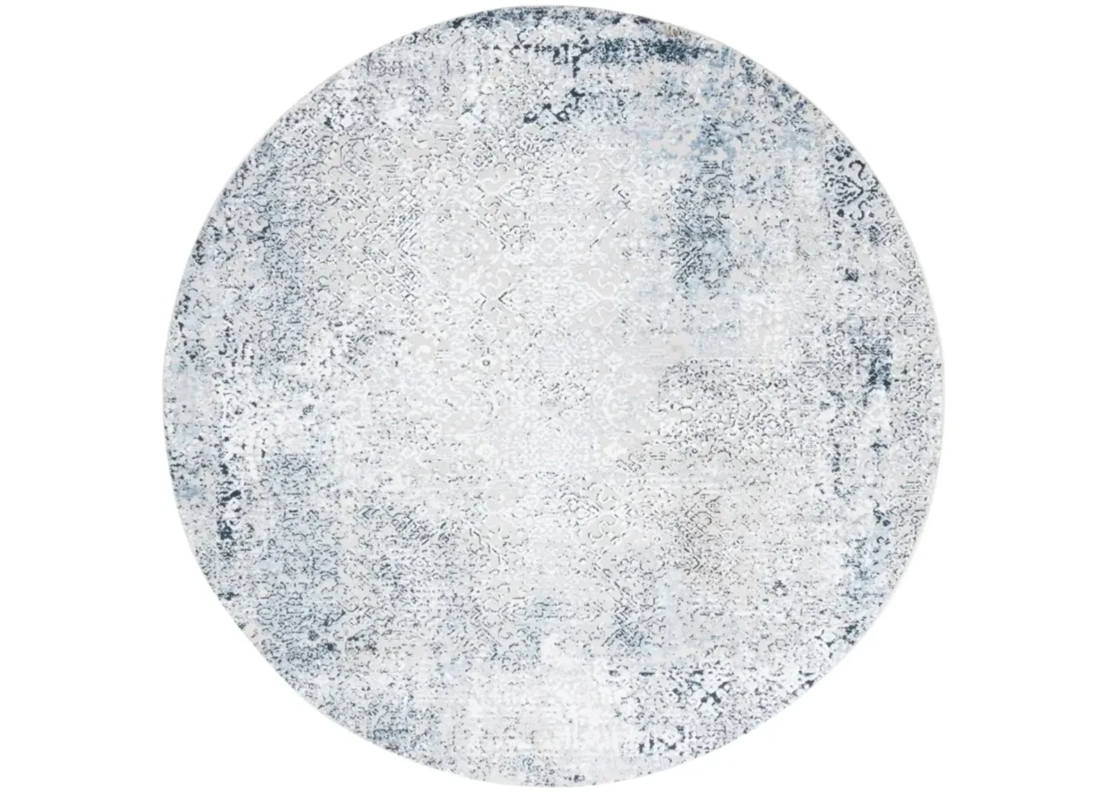 PARKER 118 BLUE  6'-7' x 6'-7' Round Round Rug