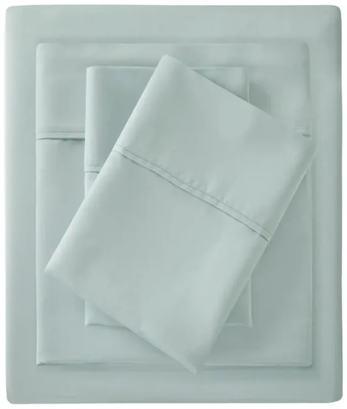 Madison Park 1500 Thread Count Seafoam Cotton Blend 2 PC Pillowcases