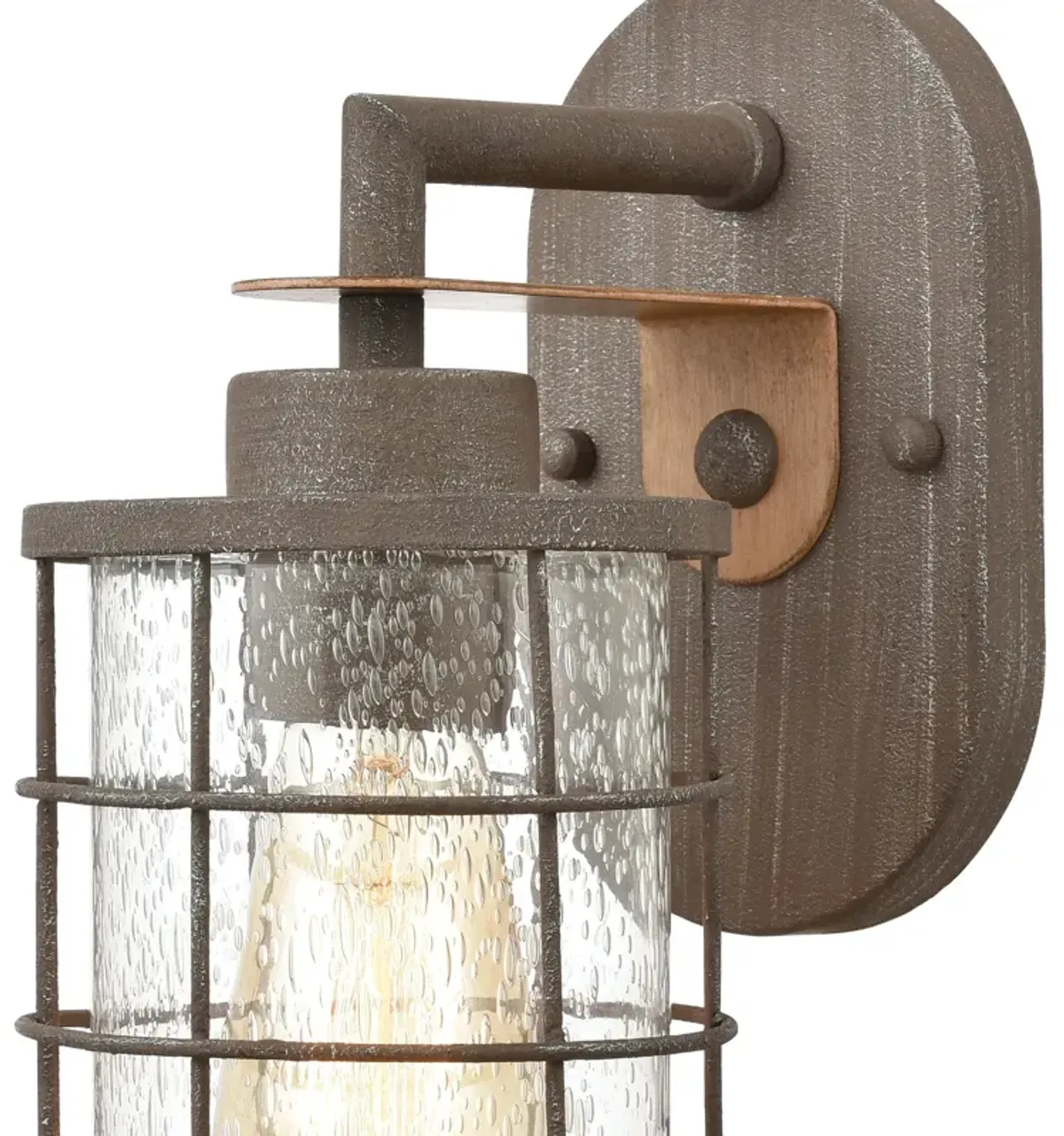 Gilbert 11" High 1-Light Sconce - Rusted Coffee