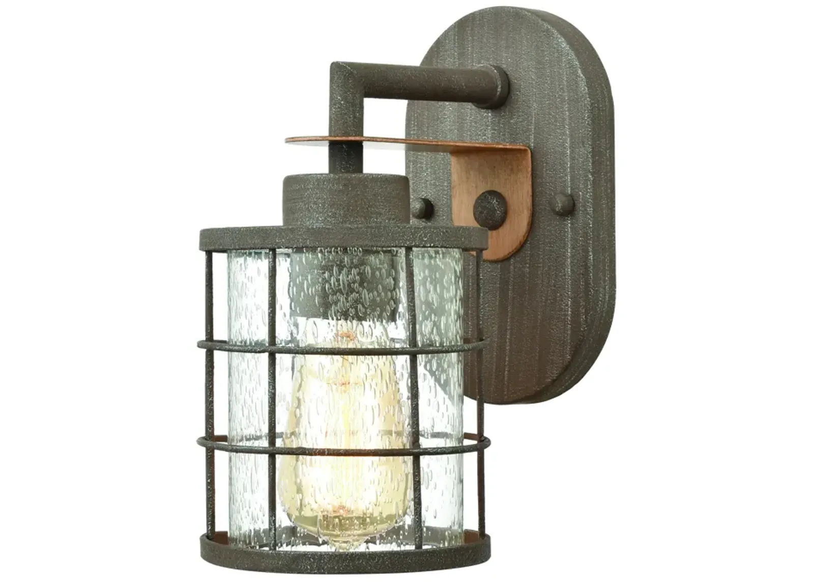 Gilbert 11" High 1-Light Sconce - Rusted Coffee