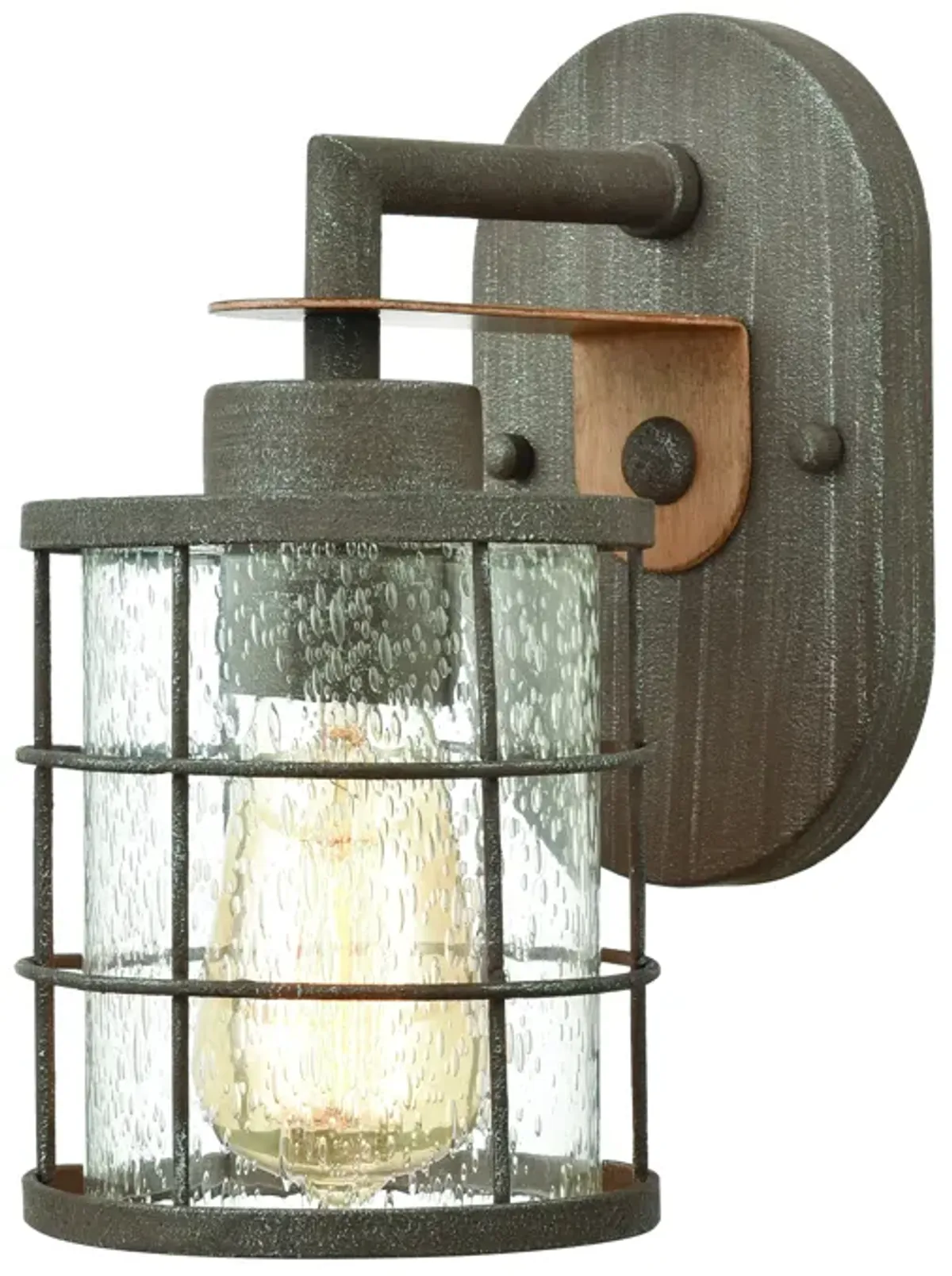 Gilbert 11" High 1-Light Sconce - Rusted Coffee