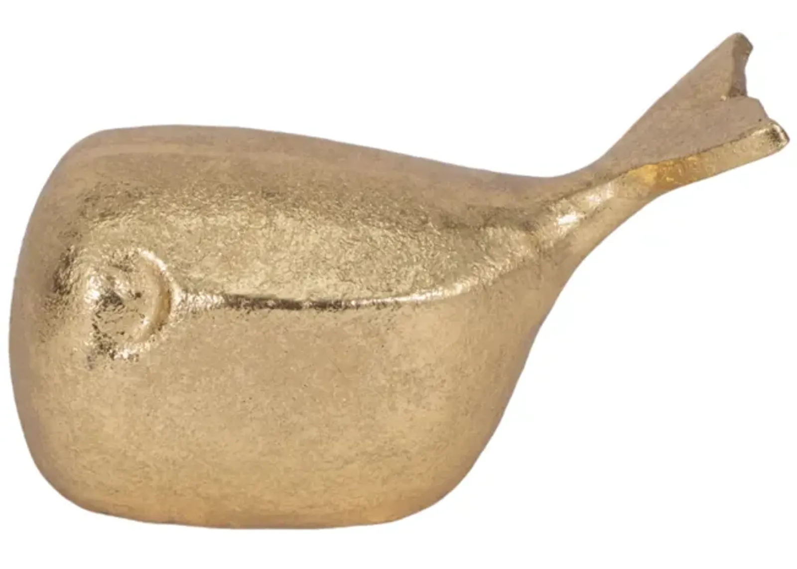 8" Whale Tabletop Decor, Gold