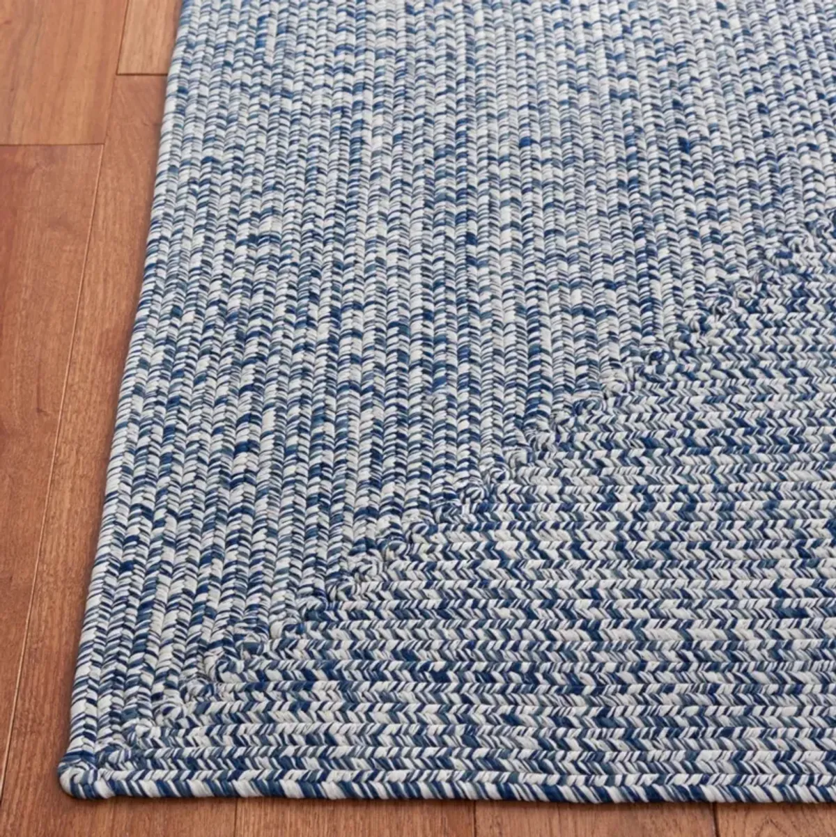 BRAIDED 201 DARK BLUE  7' x 7' Square Square Rug