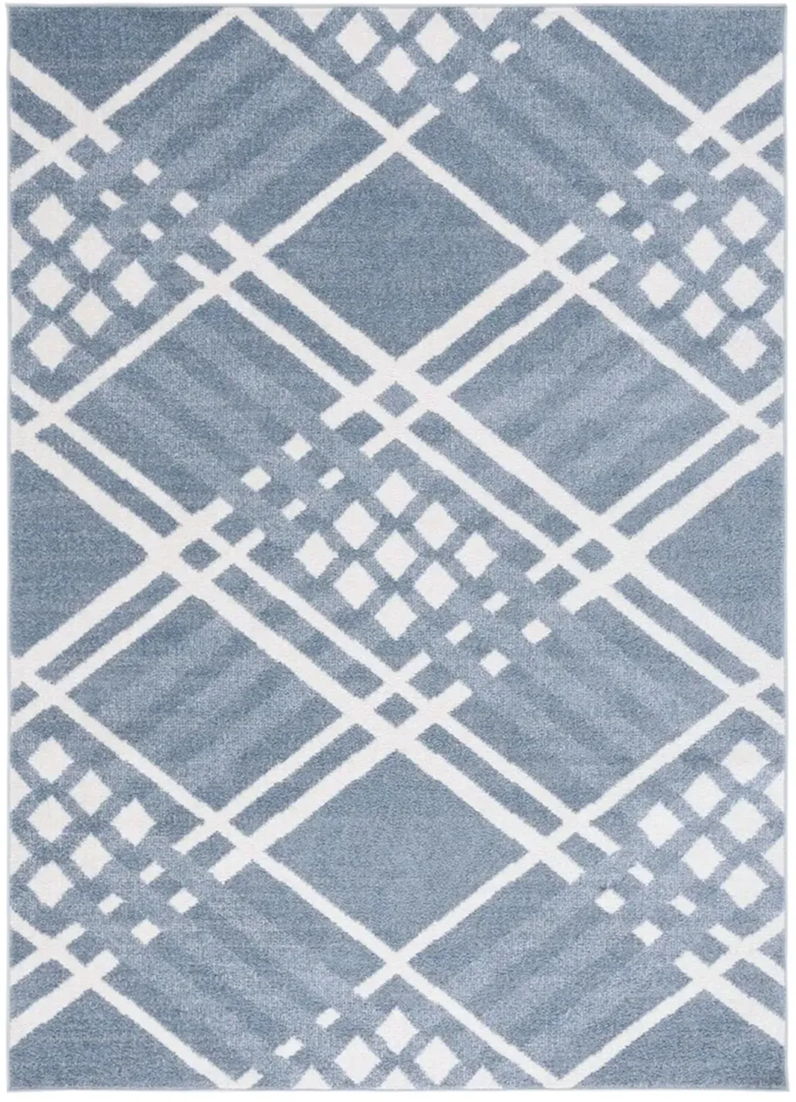 BLAIR WASHABLE 228 Blue 8' X 10' Large Rectangle Rug