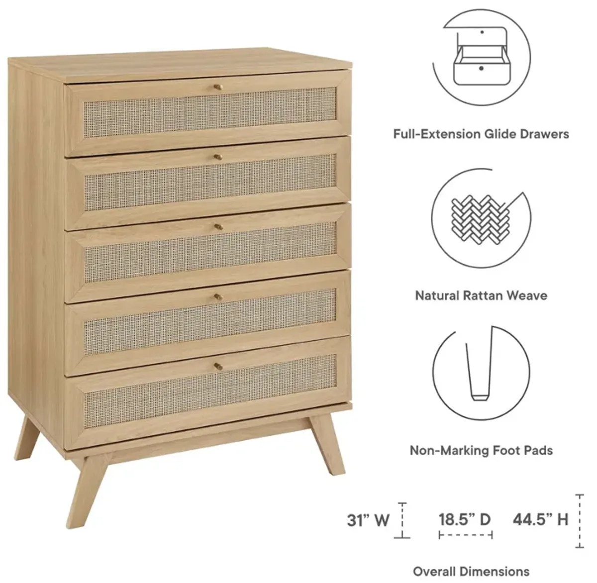 Soma 5-Drawer Chest