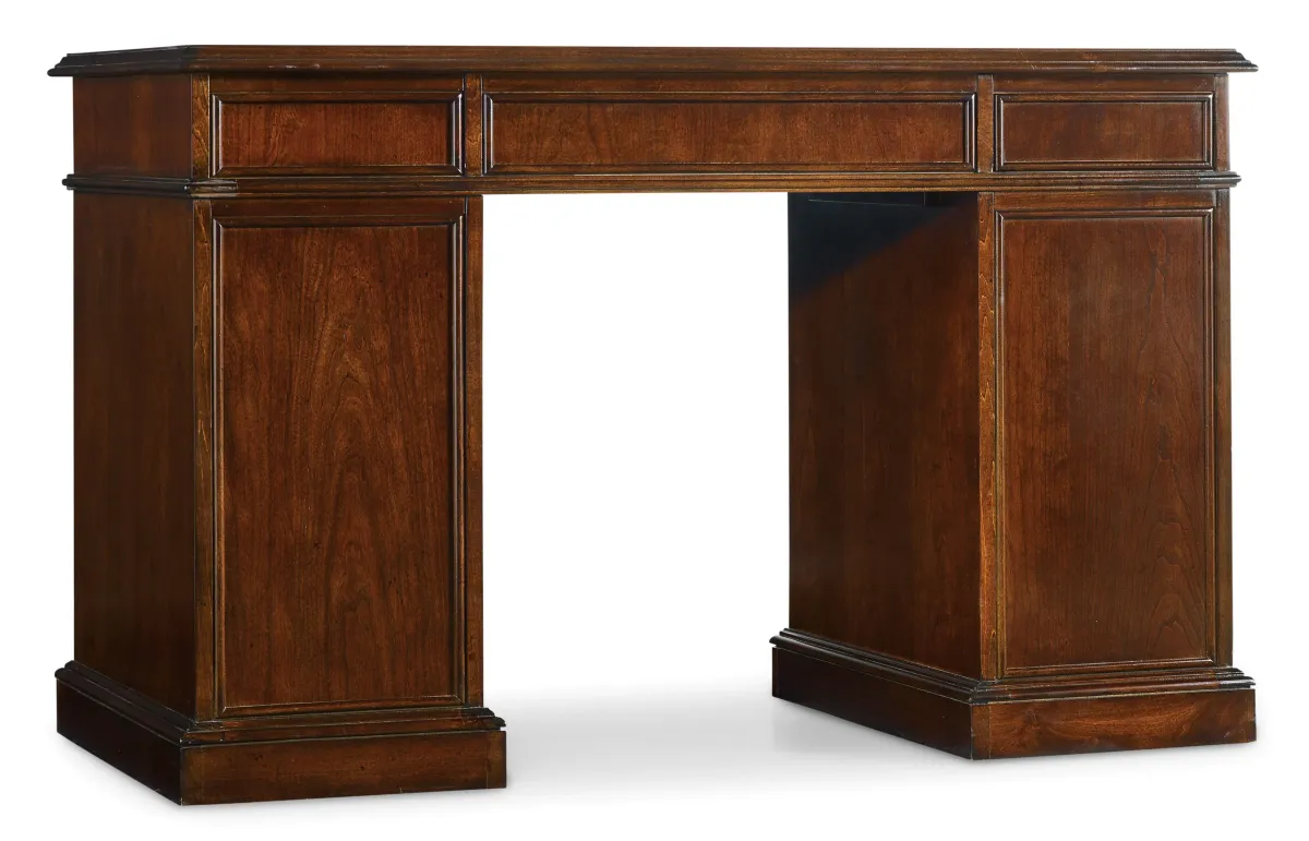 Cherry Knee-Hole Desk-Bow Front