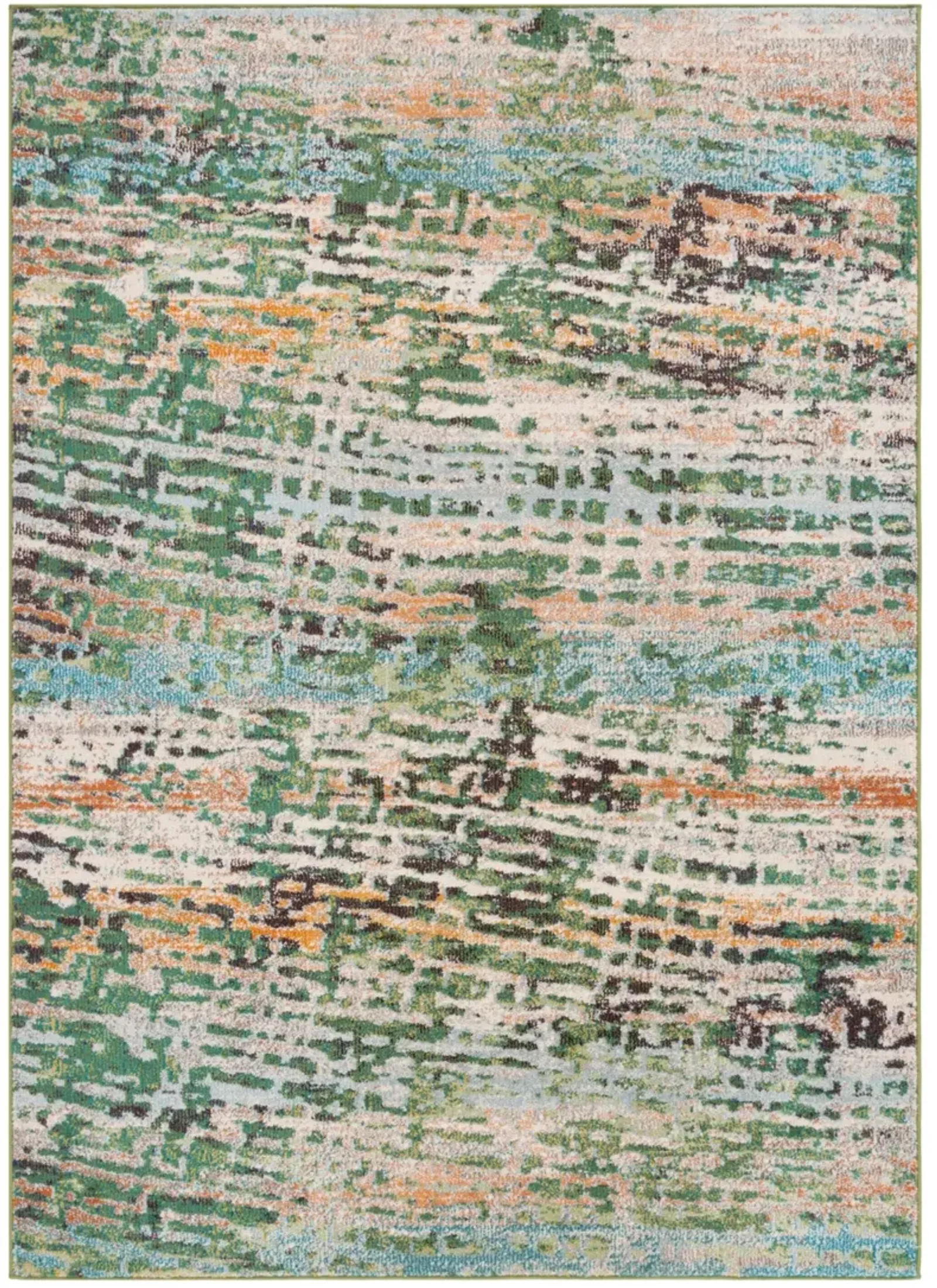 MADISON 454 GREEN  9' x 12' Large Rectangle Rug