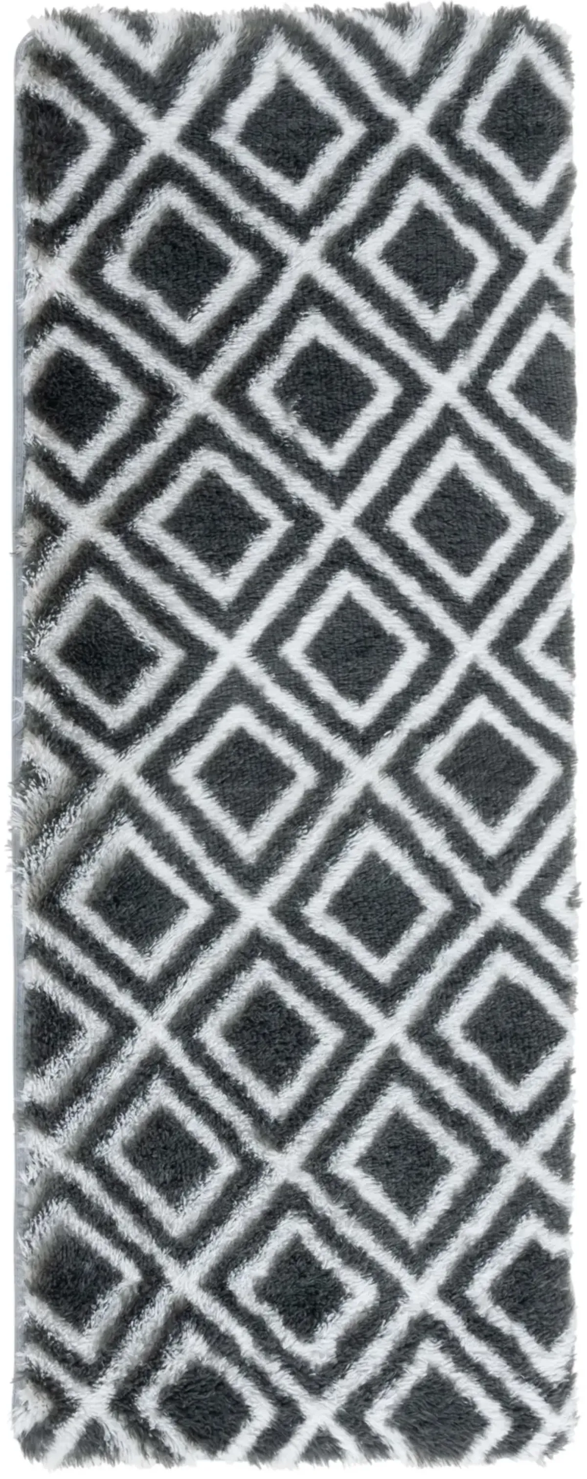 RAINBOW SHAG 102 CHARCOAL  2'-3' x 6' Runner Rug