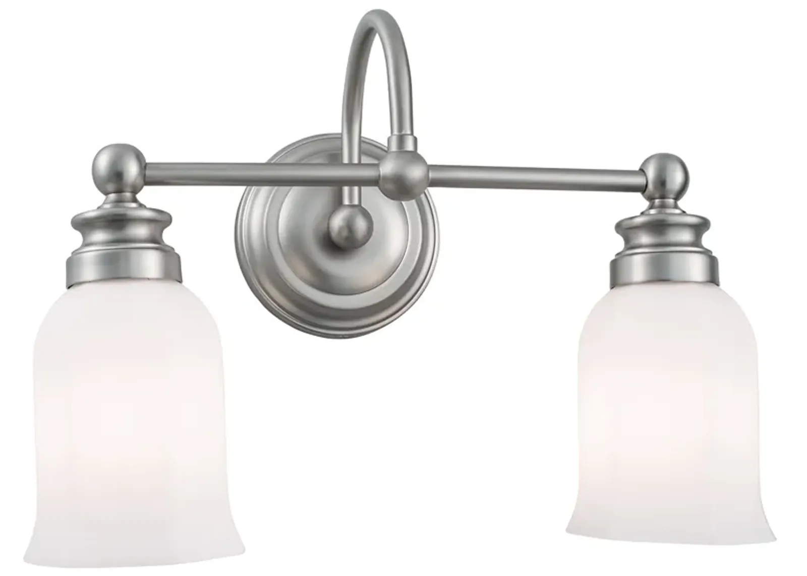 Emily 2 Light Sconce - Brushed Nickel