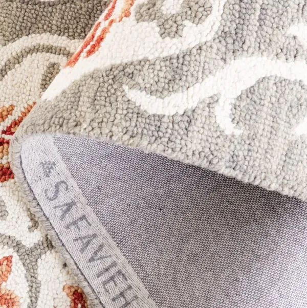 METRO 379 GREY  6' x 6' Square Square Rug