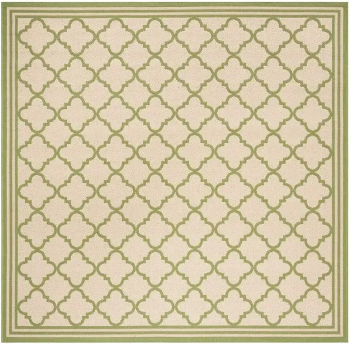 LINDEN 121 Collection LND121V-6SQ Cream / Olive 6'-7" X 6'-7" Square