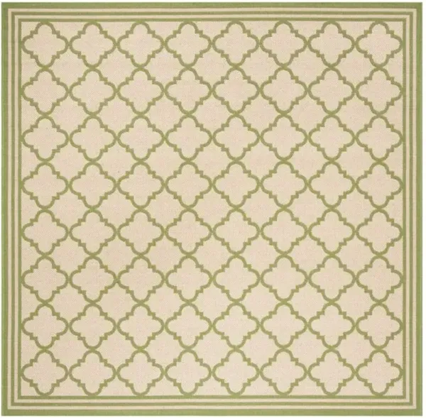LINDEN 121 Collection LND121V-6SQ Cream / Olive 6'-7" X 6'-7" Square