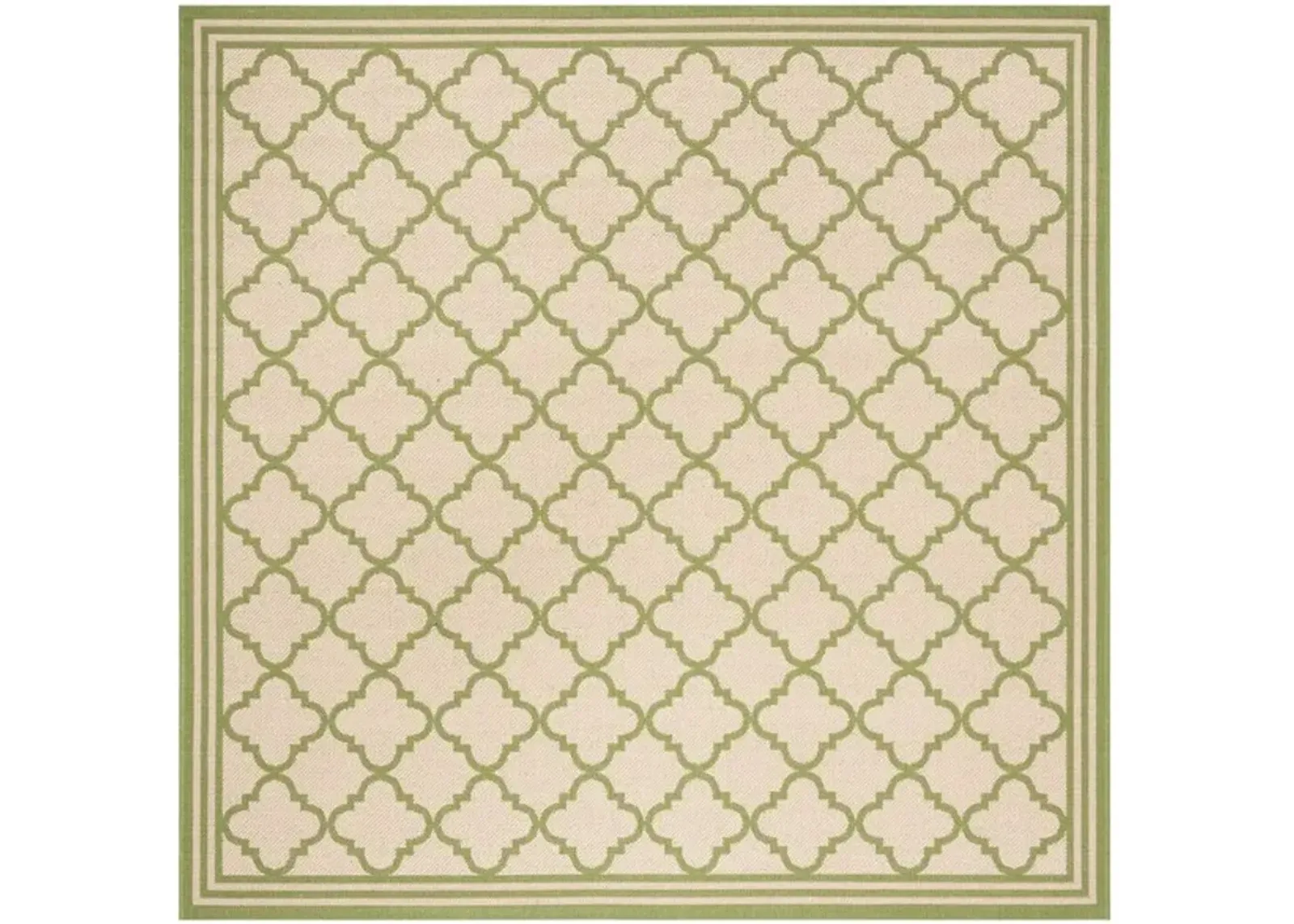 LINDEN 121 Collection LND121V-6SQ Cream / Olive 6'-7" X 6'-7" Square