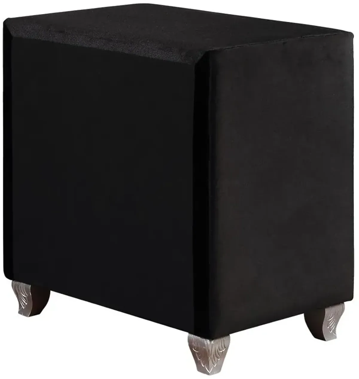 Deanna 2-drawer Rectangular Nightstand Black