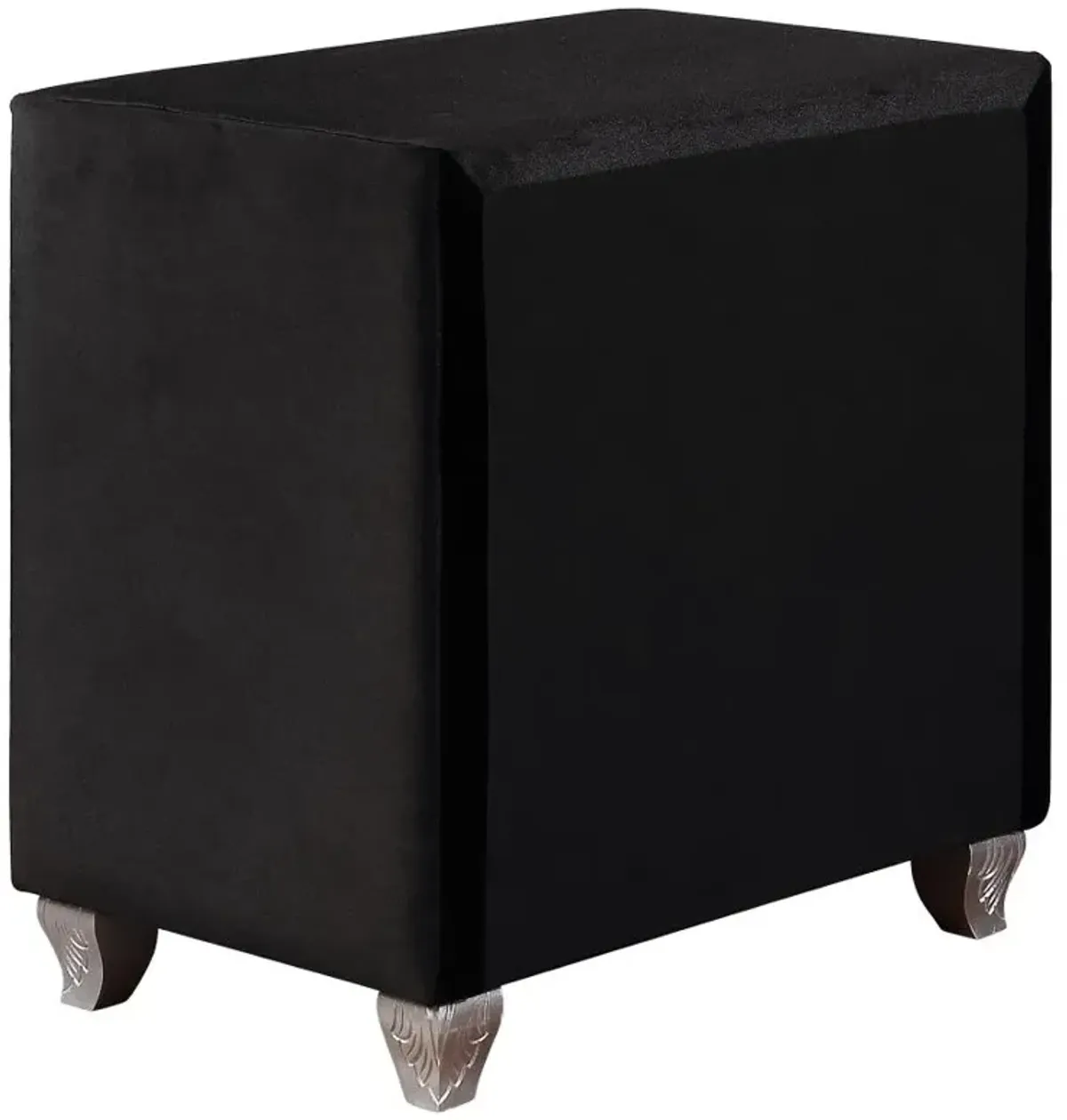 Deanna 2-drawer Rectangular Nightstand Black