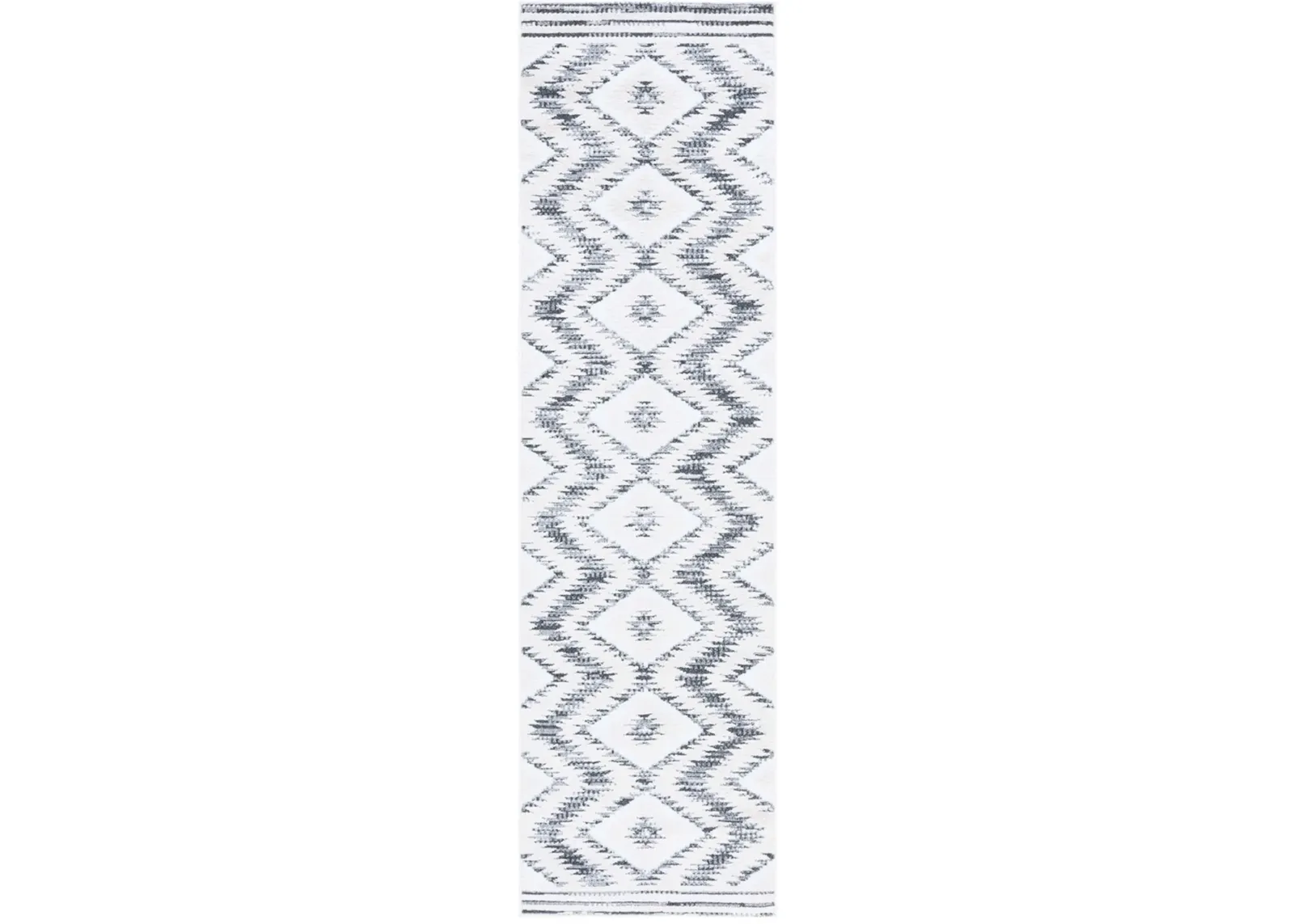 ALAMO 737 Grey 2'-2' X 8' Runner Rug