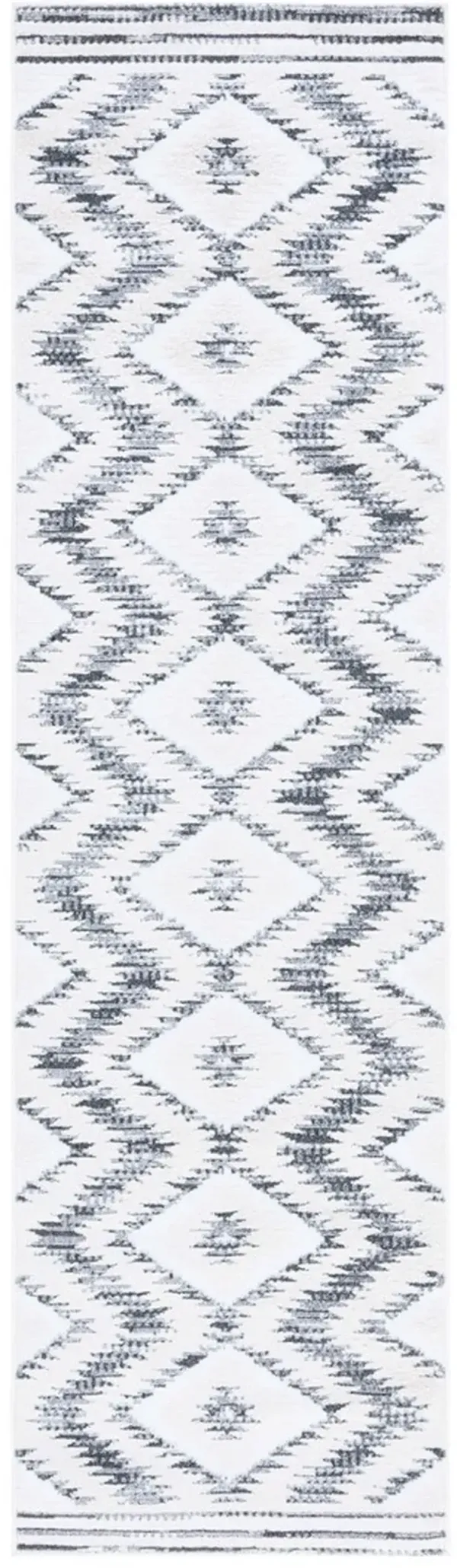 ALAMO 737 Grey 2'-2' X 8' Runner Rug